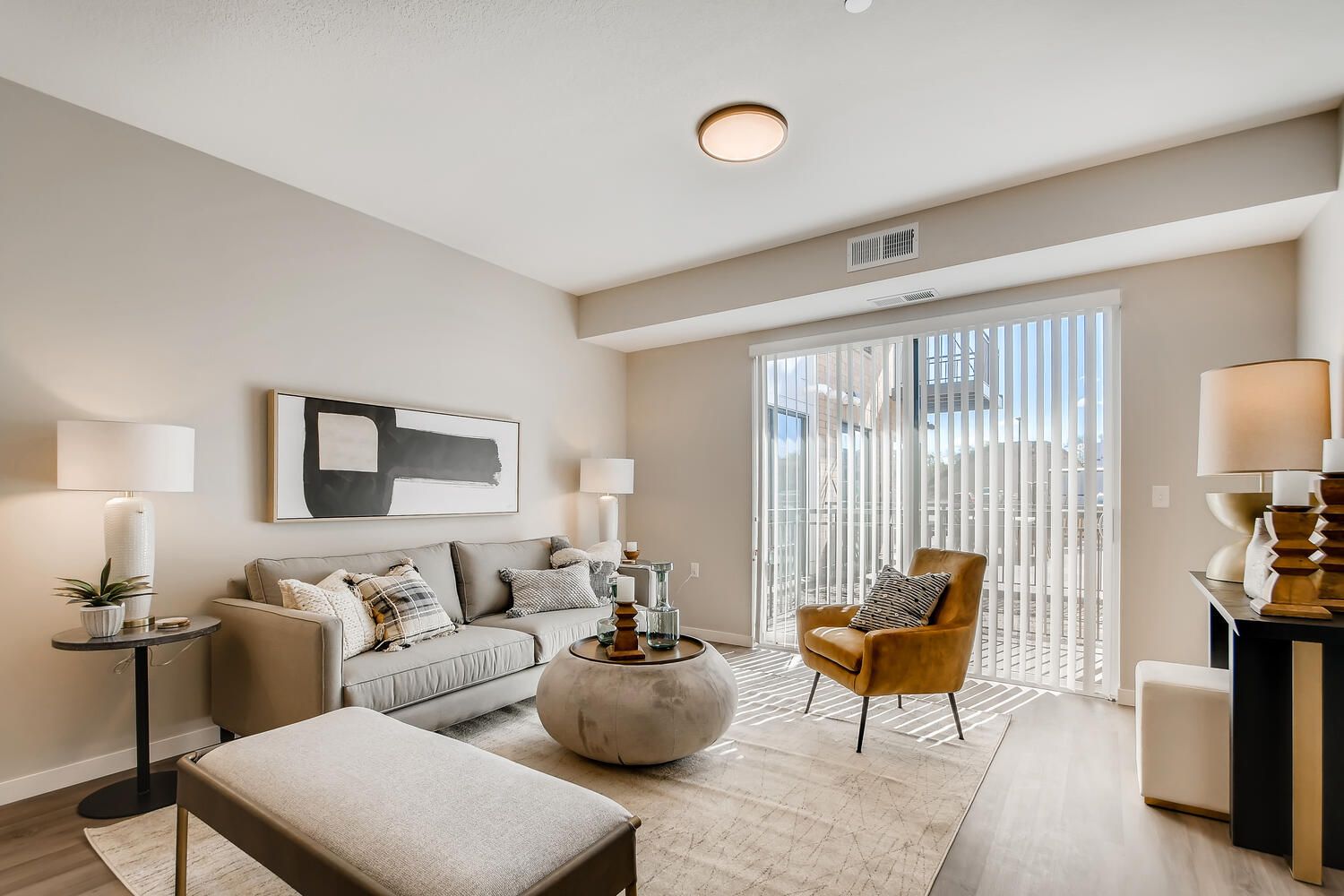 Living Room with Balcony